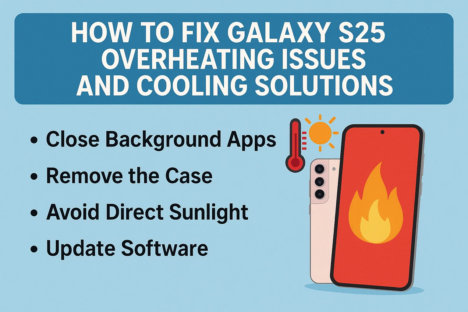 How to Fix Galaxy S25 Overheating Issues and Cooling Solutions