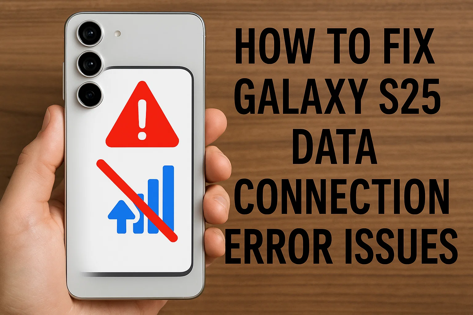 How to Fix Galaxy S25 Data Connection Error Issues