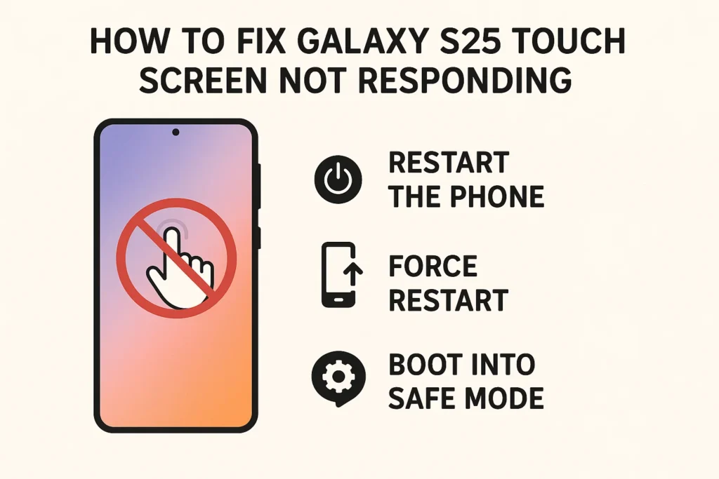 How to Fix Galaxy S25 Touch Screen Not Responding