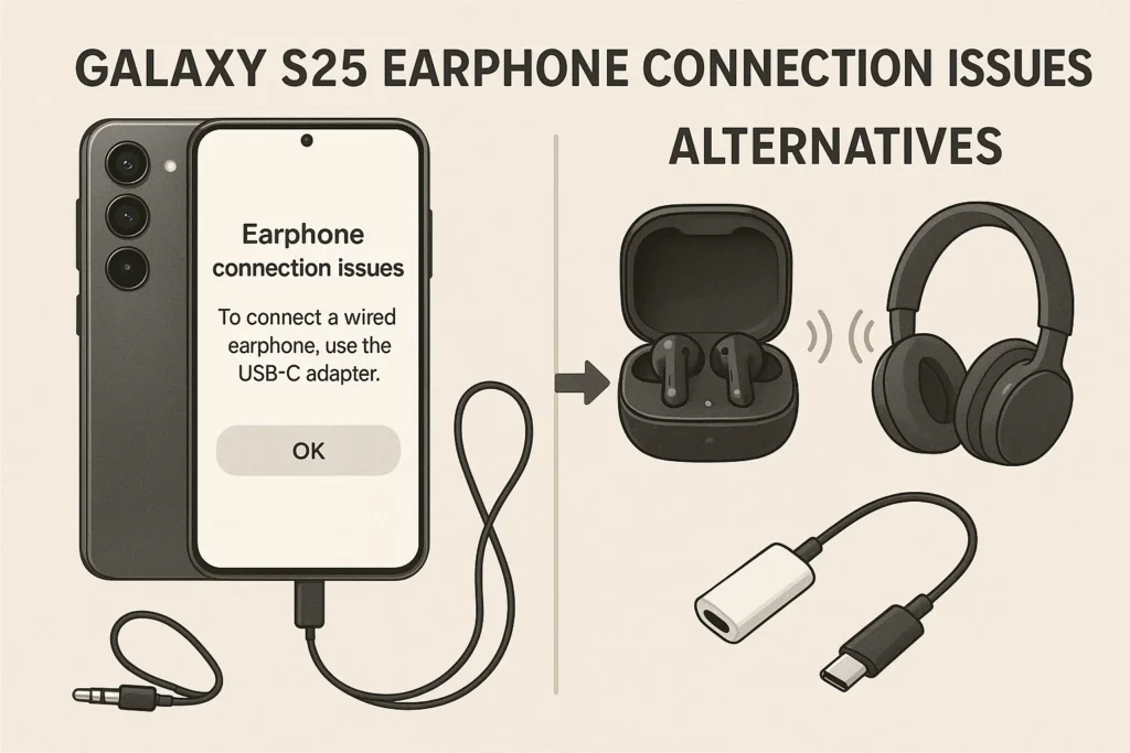 Galaxy S25 Earphone Connection Issues and Alternatives