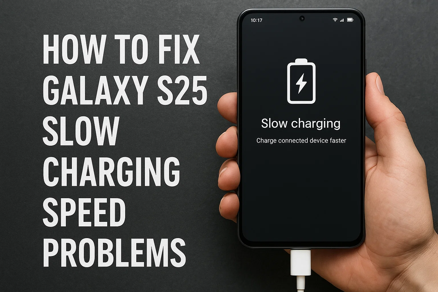 How to Fix Galaxy S25 Slow Charging Speed Problems