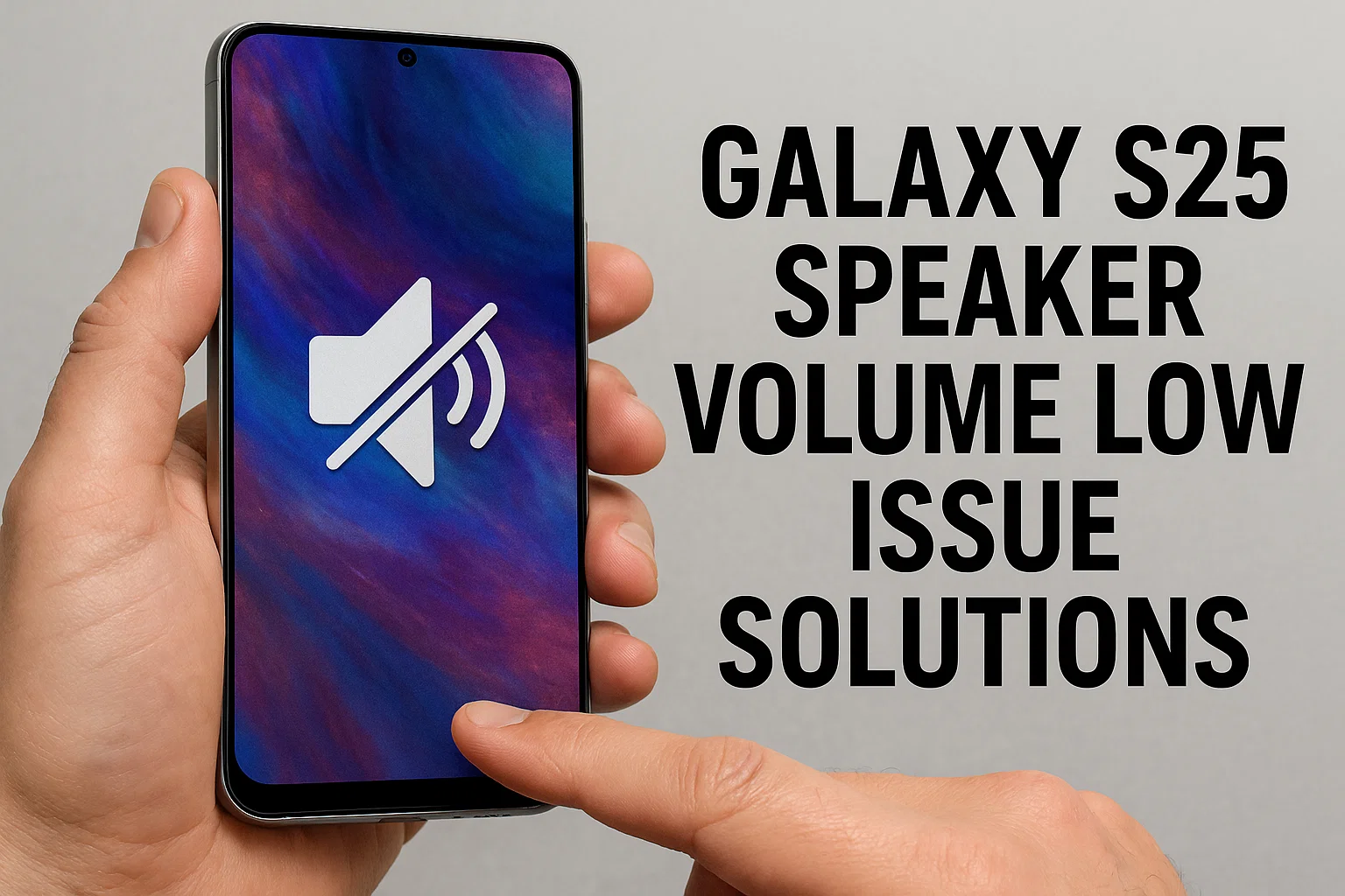 Galaxy S25 Speaker Volume Low Issue Solutions