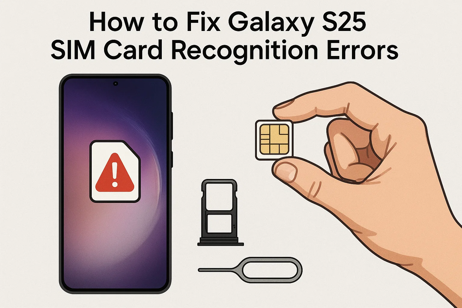 How to Fix Galaxy S25 SIM Card Recognition Errors