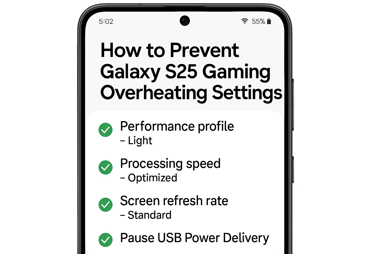 How to Prevent Galaxy S25 Gaming Overheating Settings