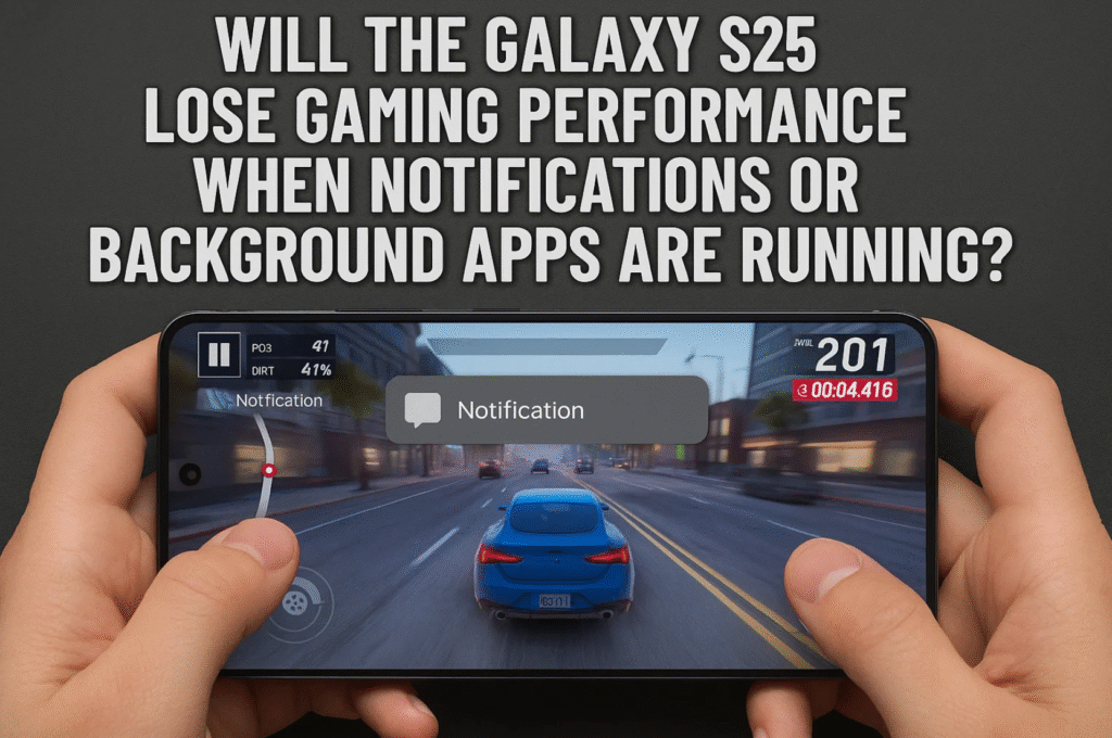 Will the Galaxy S25 Lose Gaming Performance When Notifications or Background Apps Are Running?